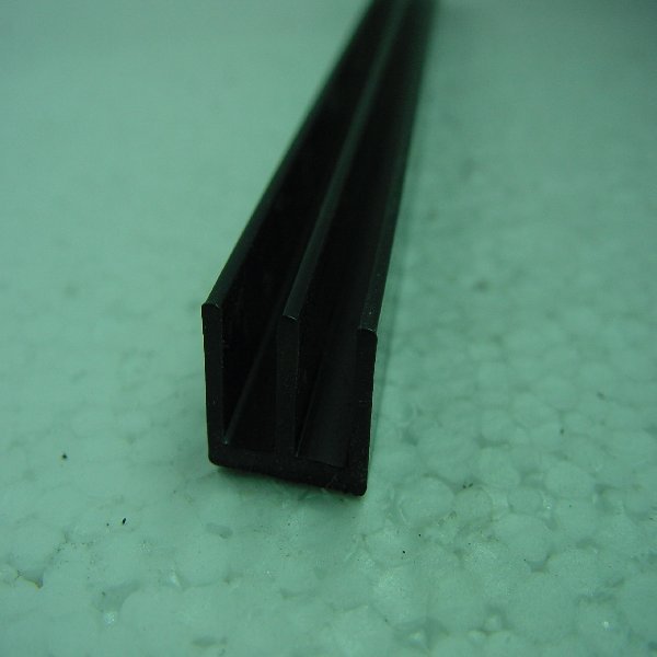 Schuifdeur profiel voor 4 mm glas/boven